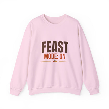 Feast Mode On Sweatshirt, Funny Thanksgiving Crewneck