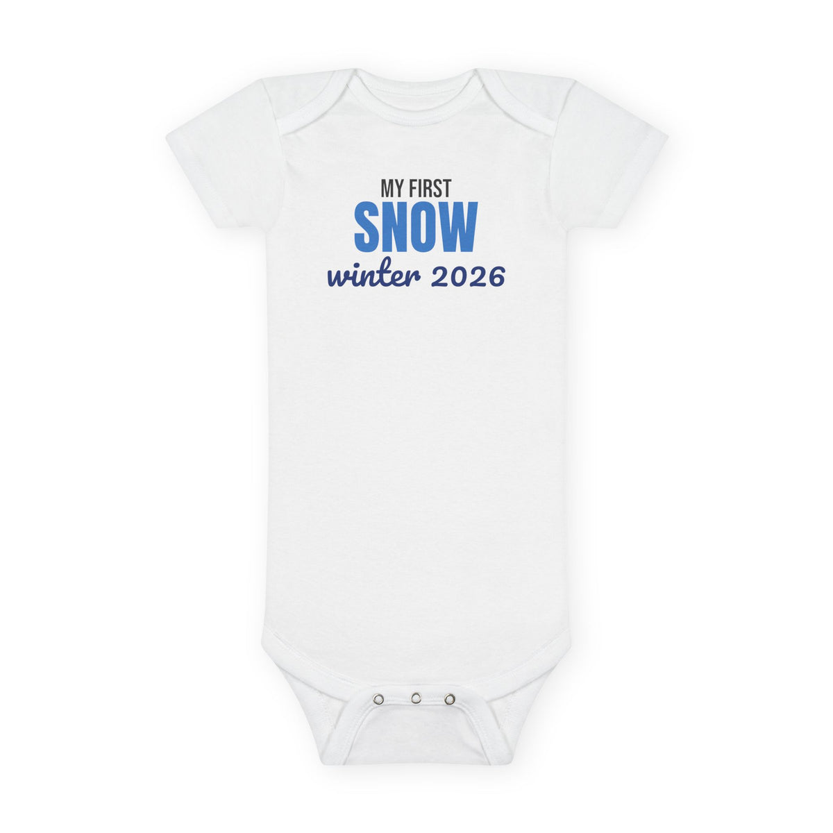 My First Snow Winter 2026 Baby Bodysuit