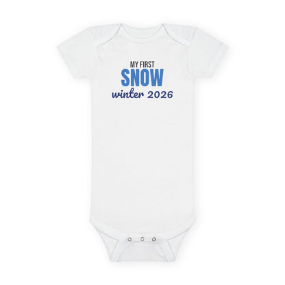 My First Snow Winter 2026 Baby Bodysuit