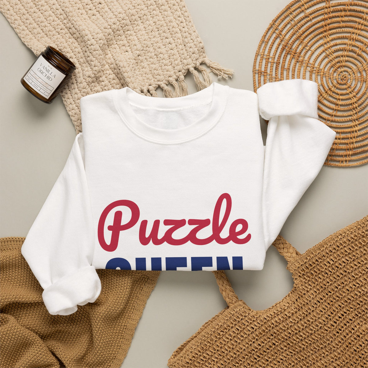 Puzzle Queen One More Piece Sweatshirt, Puzzle Queen Crewneck Sweatshirt