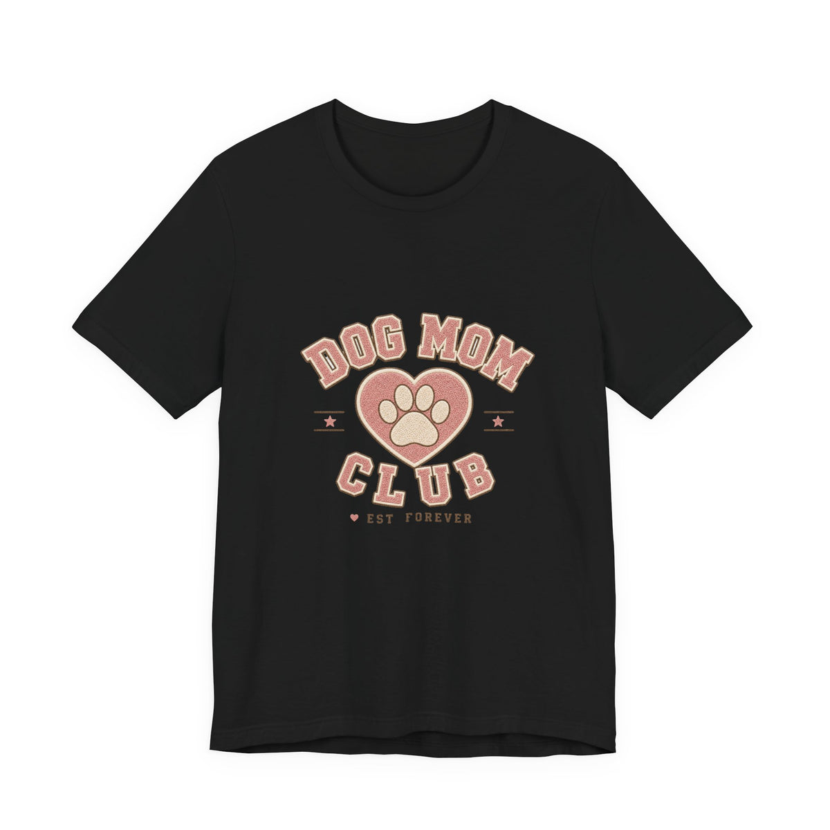Dog Mom Club Shirt, Varsity Dog Mom T-Shirt, Paw Print Gift for Dog Lovers