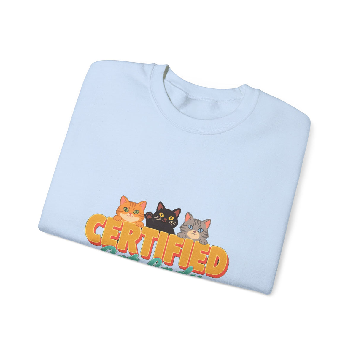 Certified Cat Lady Sweatshirt, Retro Cat Mom Crewneck, Cat Lover Gift