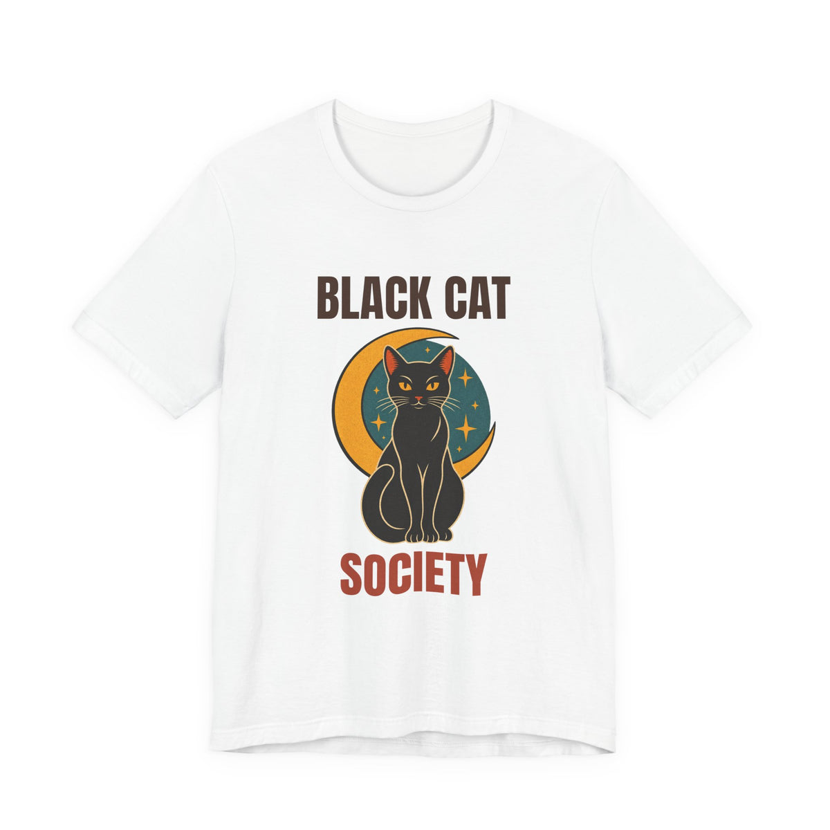 Black Cat Society Vintage Moon Shirt