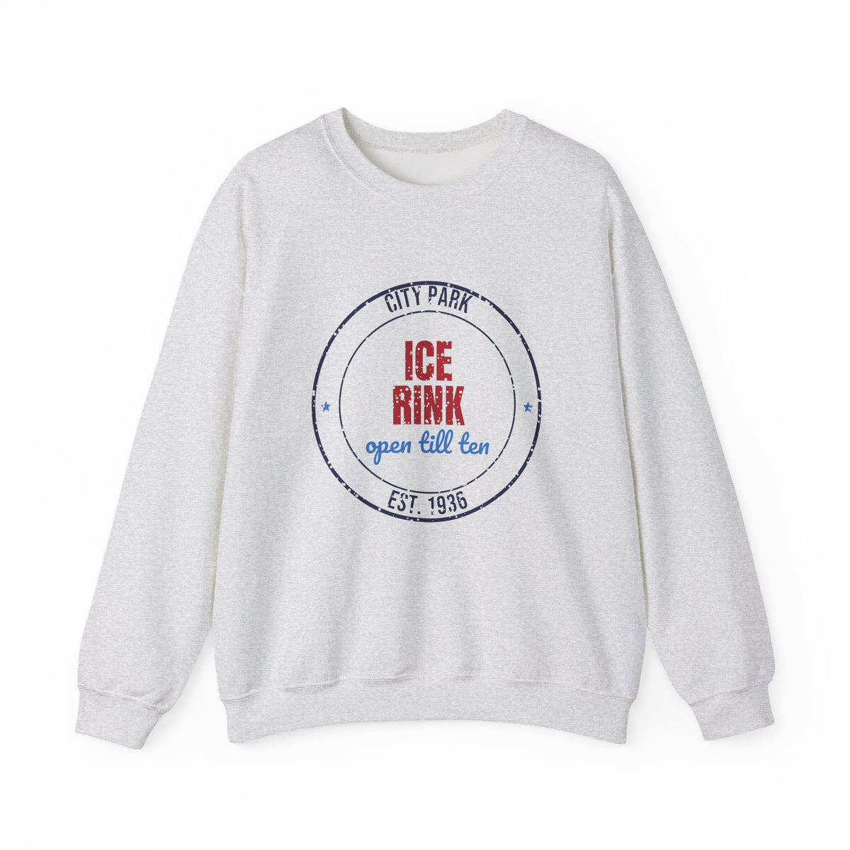 City Park Ice Rink Open Till Ten Est. 1936 Sweatshirt, Vintage Winter Crewneck Sweatshirt