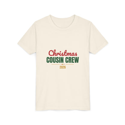 Christmas Cousin Crew 2026 Kids Shirt, Kids Matching Christmas T-Shirt