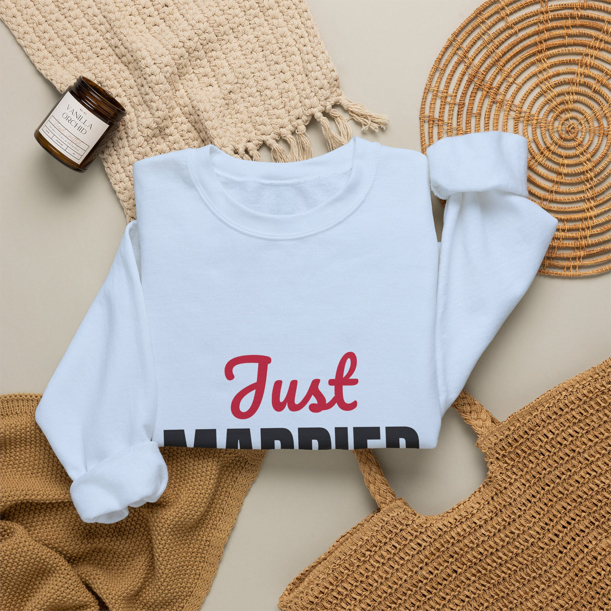 Just Married 2026 Sweatshirt, Honeymoon Crewneck, Newlywed Gift