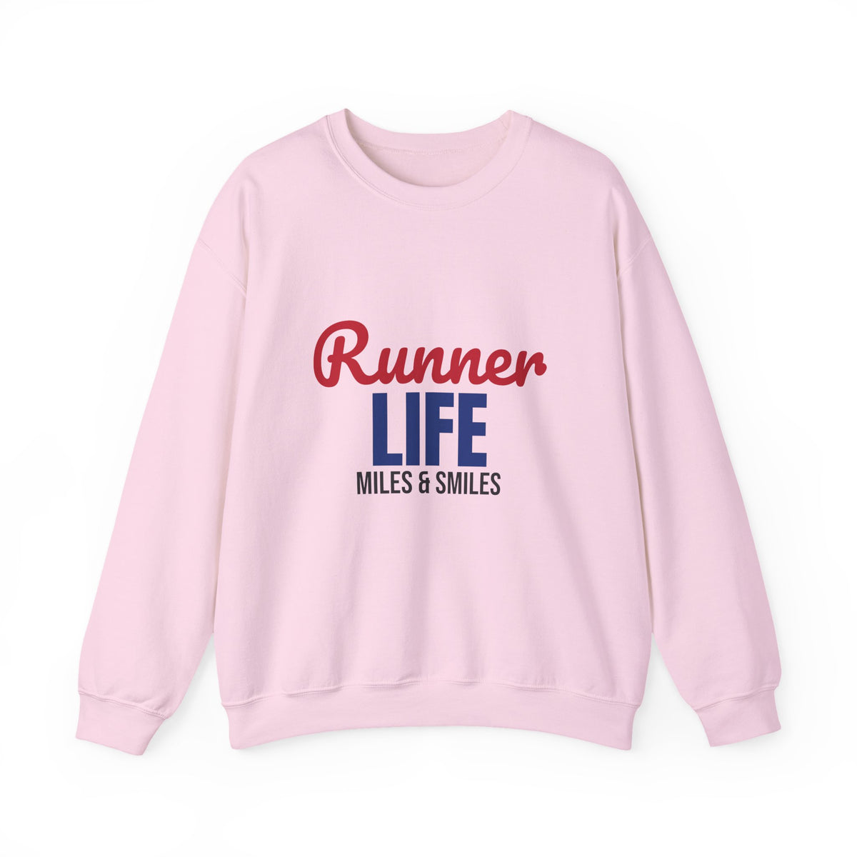 Runner Life Miles and Smiles Sweatshirt, Runner Crewneck Sweatshirt