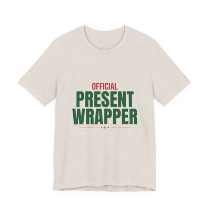 Official Present Wrapper Shirt, Funny Christmas T-Shirt, Gift Wrapper Tee