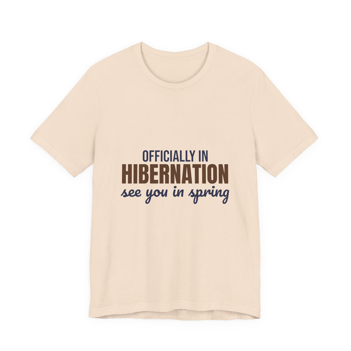 Officially in Hibernation See You in Spring Shirt, Funny Winter T-Shirt, Funny Winter Gift