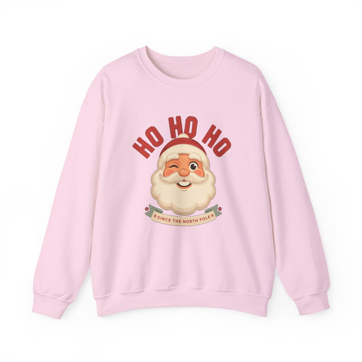 Ho Ho Ho Vintage Santa Sweatshirt, Retro Santa Christmas Crewneck, Classic Holiday Sweater