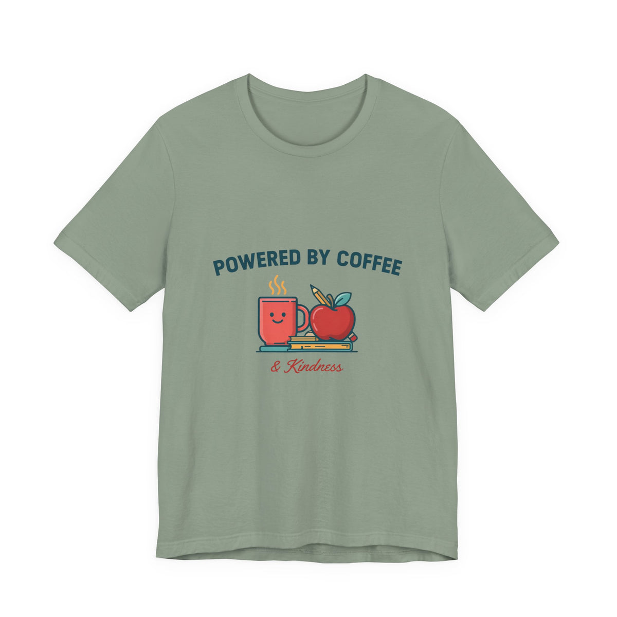Powered by Coffee and Kindness Shirt, Teacher T-Shirt, Teacher Appreciation Gift