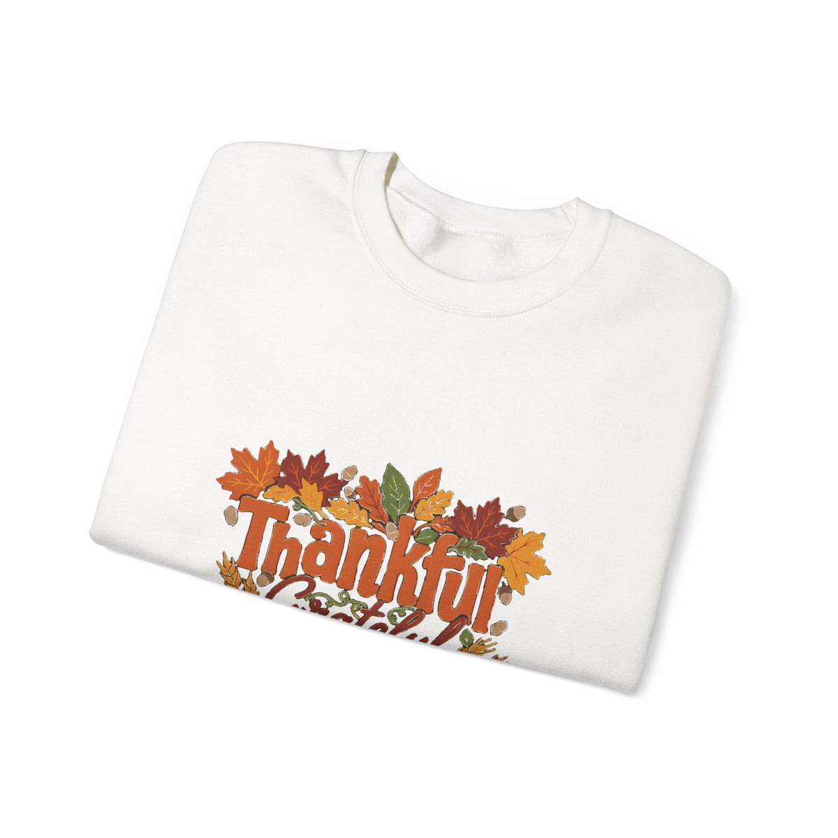 Thankful Grateful Blessed Sweatshirt, Cozy Fall Thanksgiving Crewneck, Autumn Sweater
