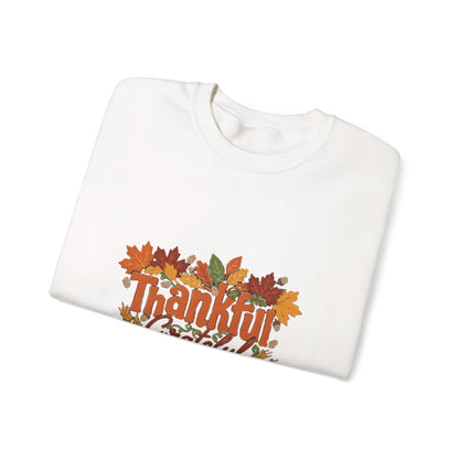 Thankful Grateful Blessed Sweatshirt, Cozy Fall Thanksgiving Crewneck, Autumn Sweater