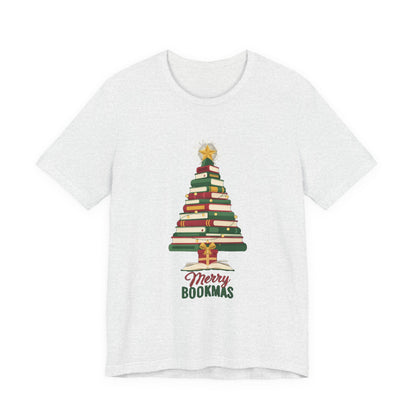 Merry Bookmas Shirt, Book Lover Christmas T-Shirt, Bookish Holiday Tee