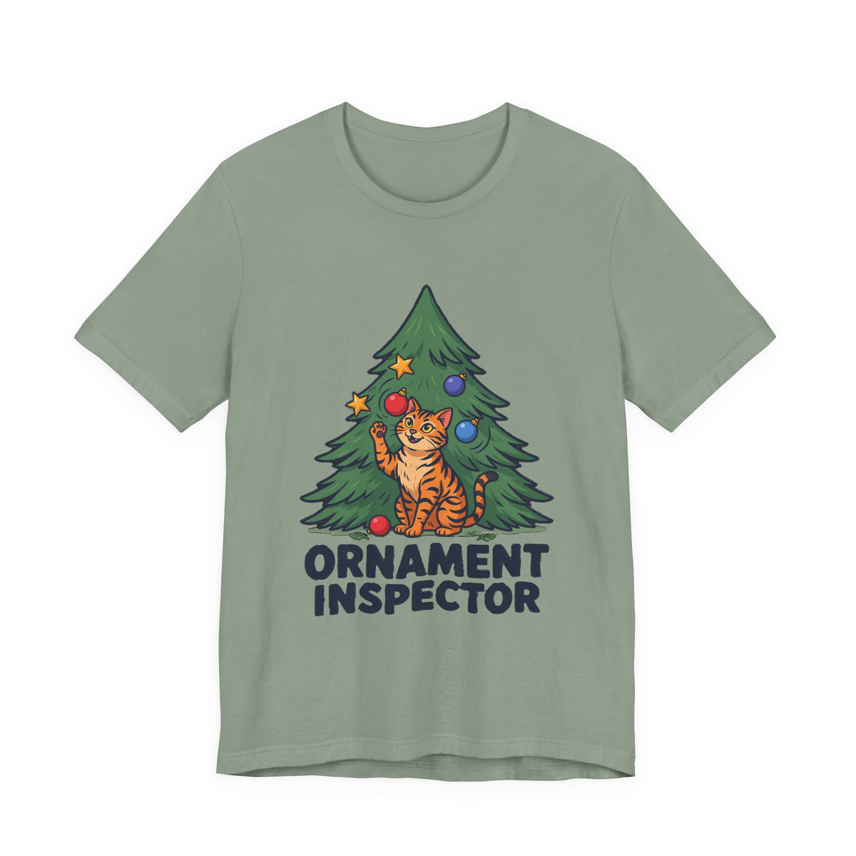 Ornament Inspector Christmas Cat Shirt, Ornament Inspector Christmas Cat T-Shirt