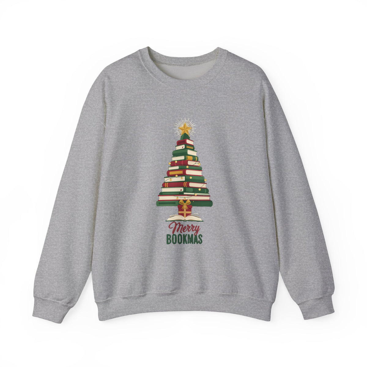Merry Bookmas Sweatshirt, Bookish Christmas Crewneck, Book Lover Sweater