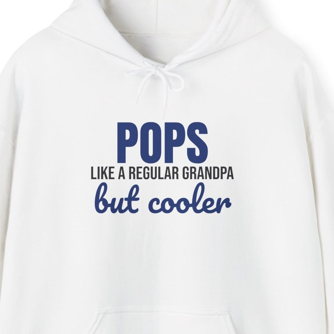 Pops Like a Regular Grandpa But Cooler Hoodie, Funny Pops Hoodie lifestyle