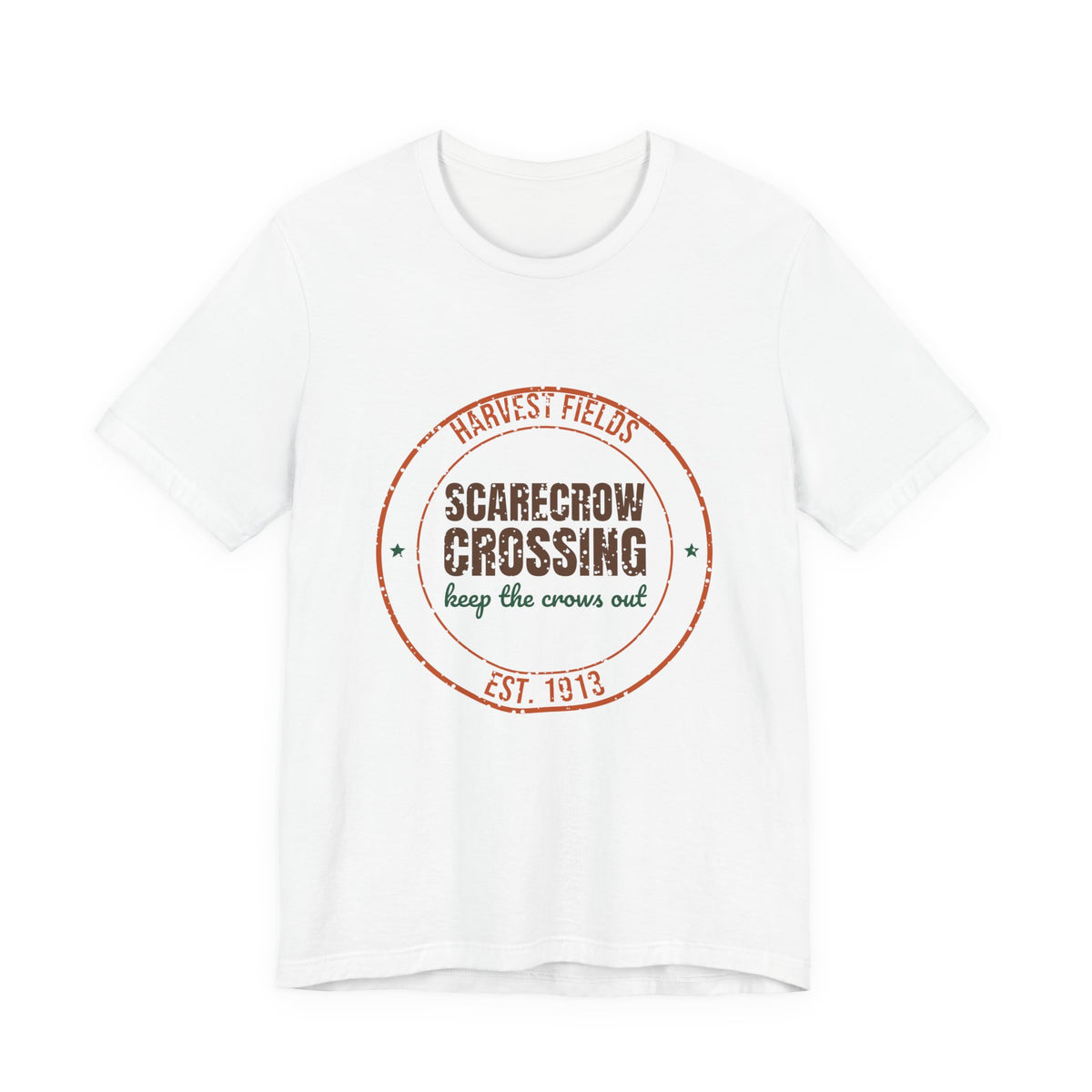 Harvest Fields Scarecrow Crossing Est. 1913 Shirt, Vintage Fall T-Shirt, Vintage Fall Gift