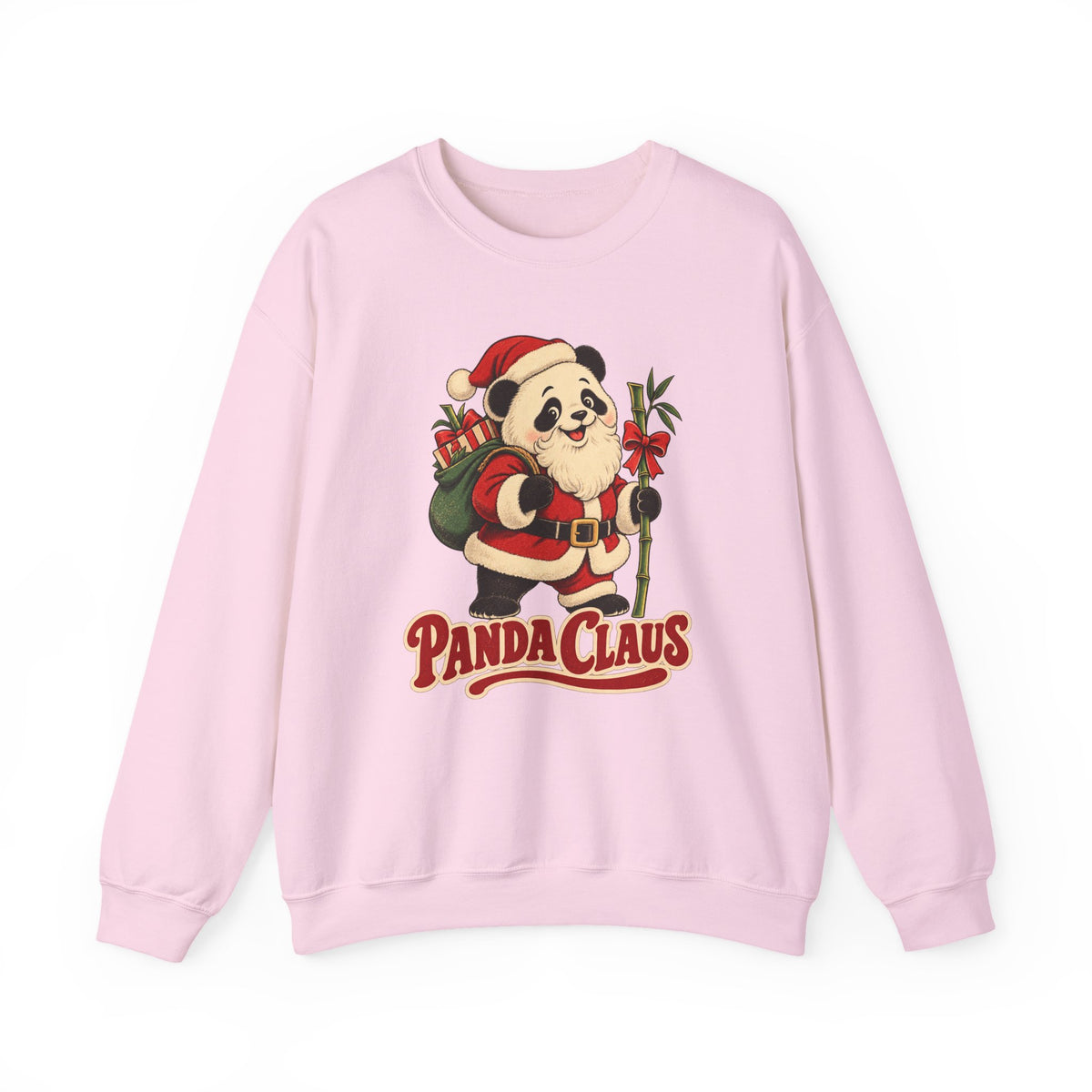 Panda Claus Christmas Panda Sweatshirt, Panda Christmas Crewneck Sweatshirt