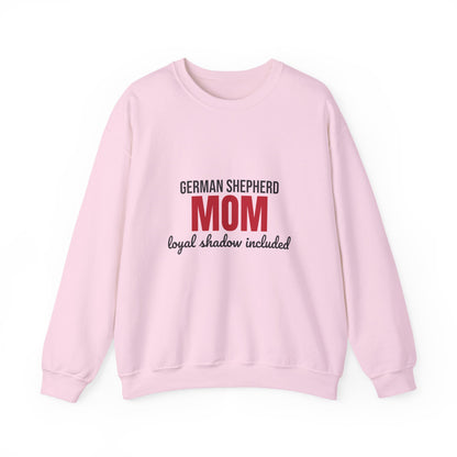German Shepherd Mom Loyal Shadow Included Sweatshirt, German Shepherd Mom Crewneck Sweatshirt