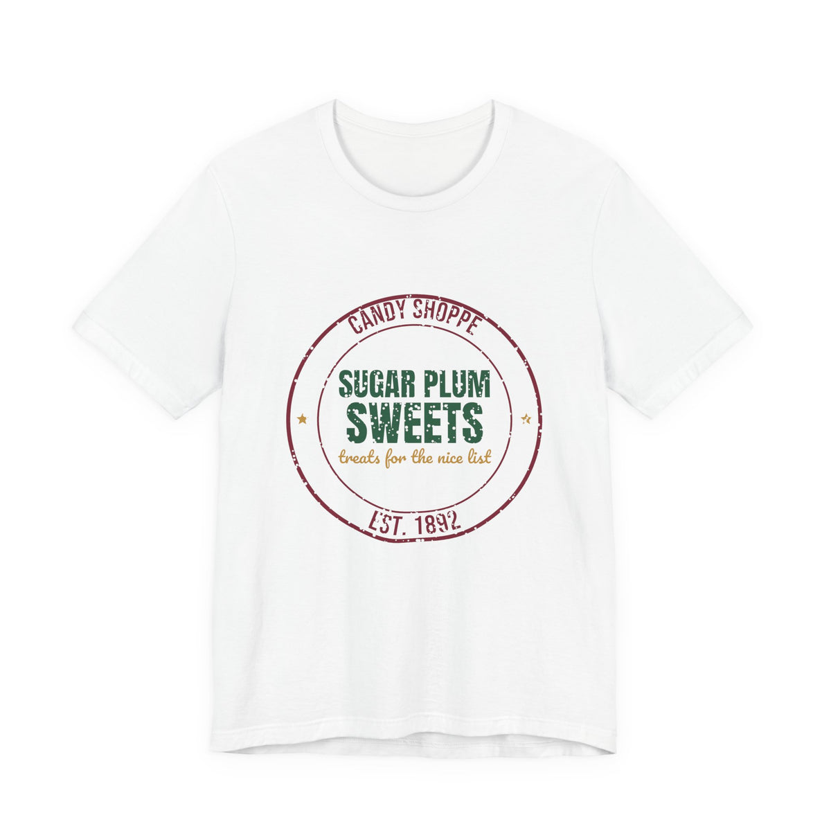 Candy Shoppe Sugar Plum Sweets Est. 1892 Shirt, Vintage Christmas T-Shirt, Vintage Christmas Gift