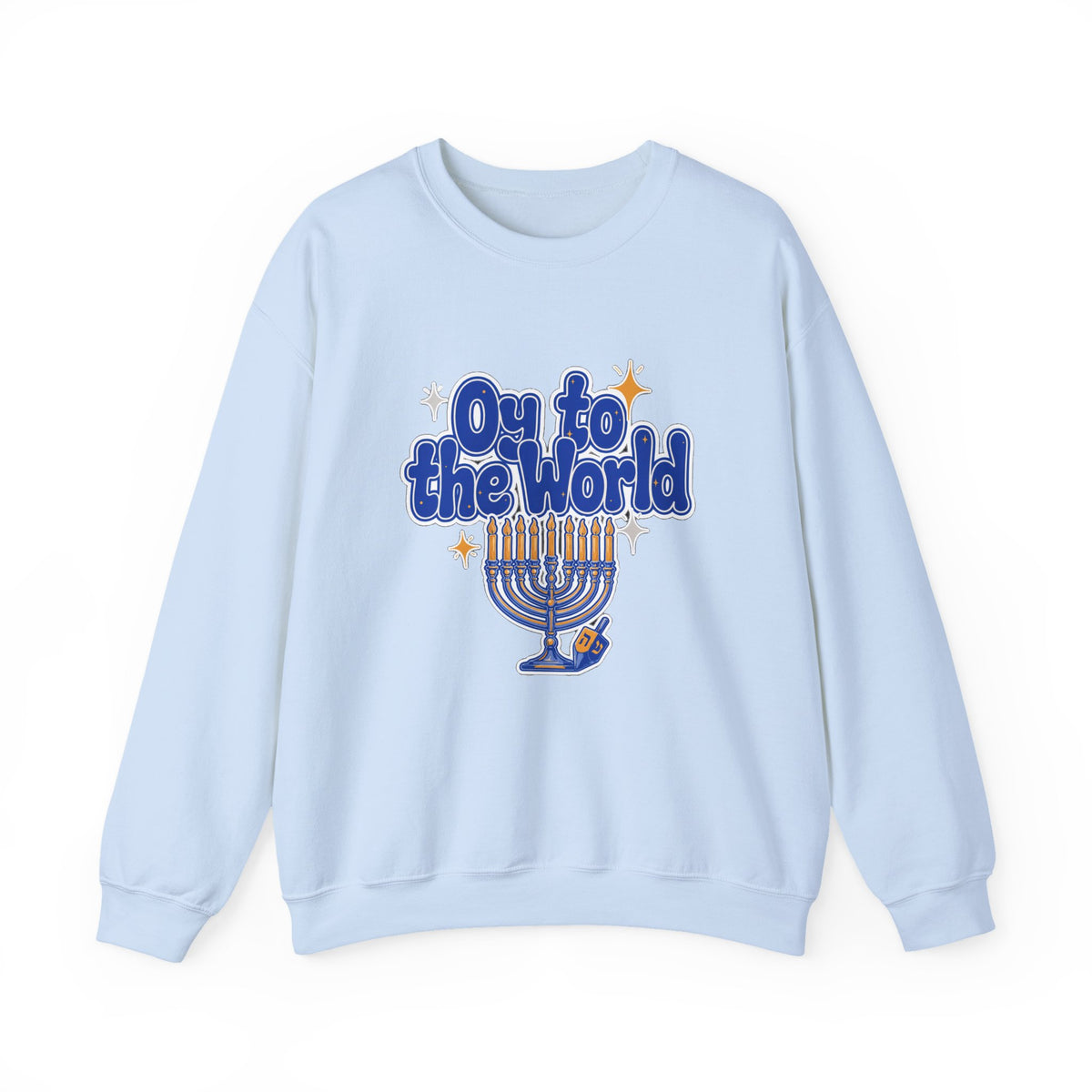 Oy to the World Sweatshirt, Retro Hanukkah Crewneck, Chanukah Gift