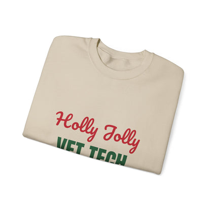 Holly Jolly Vet Tech Sweatshirt, Vet Tech Christmas Crewneck, Vet Tech Gift
