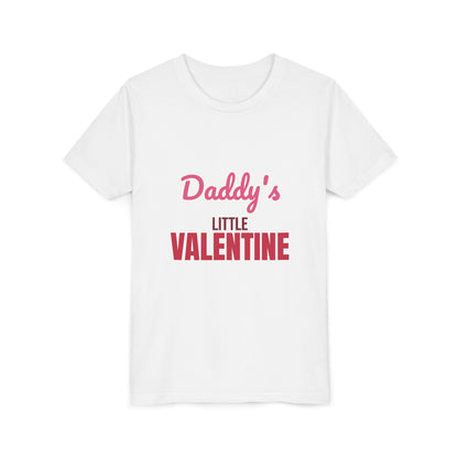 Daddy's Little Valentine Kids Shirt, Kids Valentines Day T-Shirt