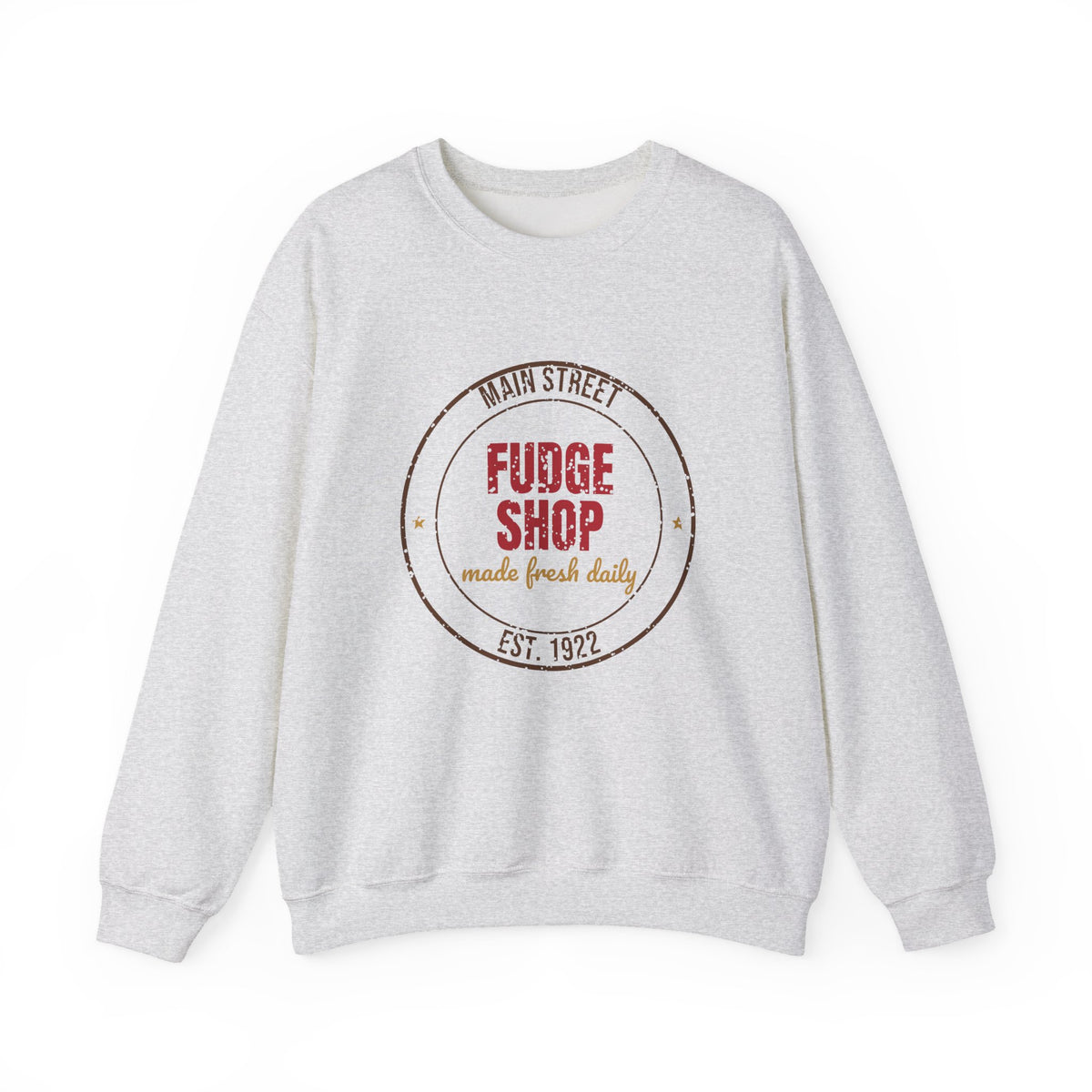Main Street Fudge Shop Est. 1922 Sweatshirt, Vintage Christmas Crewneck Sweatshirt