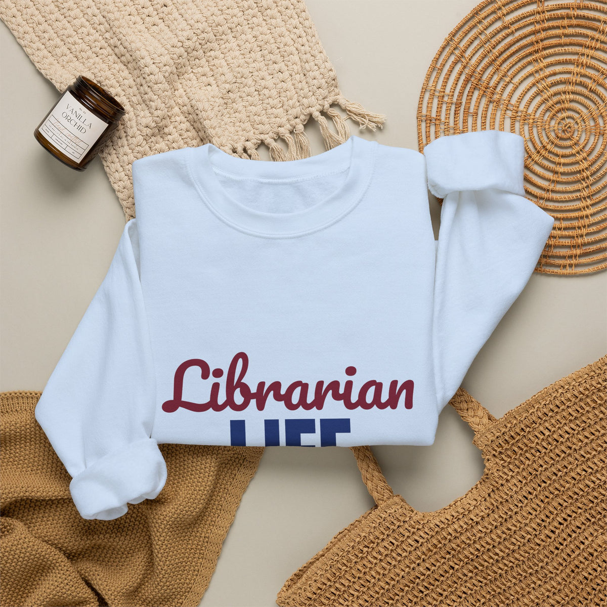 Librarian Life Shh I'm Reading Sweatshirt, Librarian Crewneck Sweatshirt
