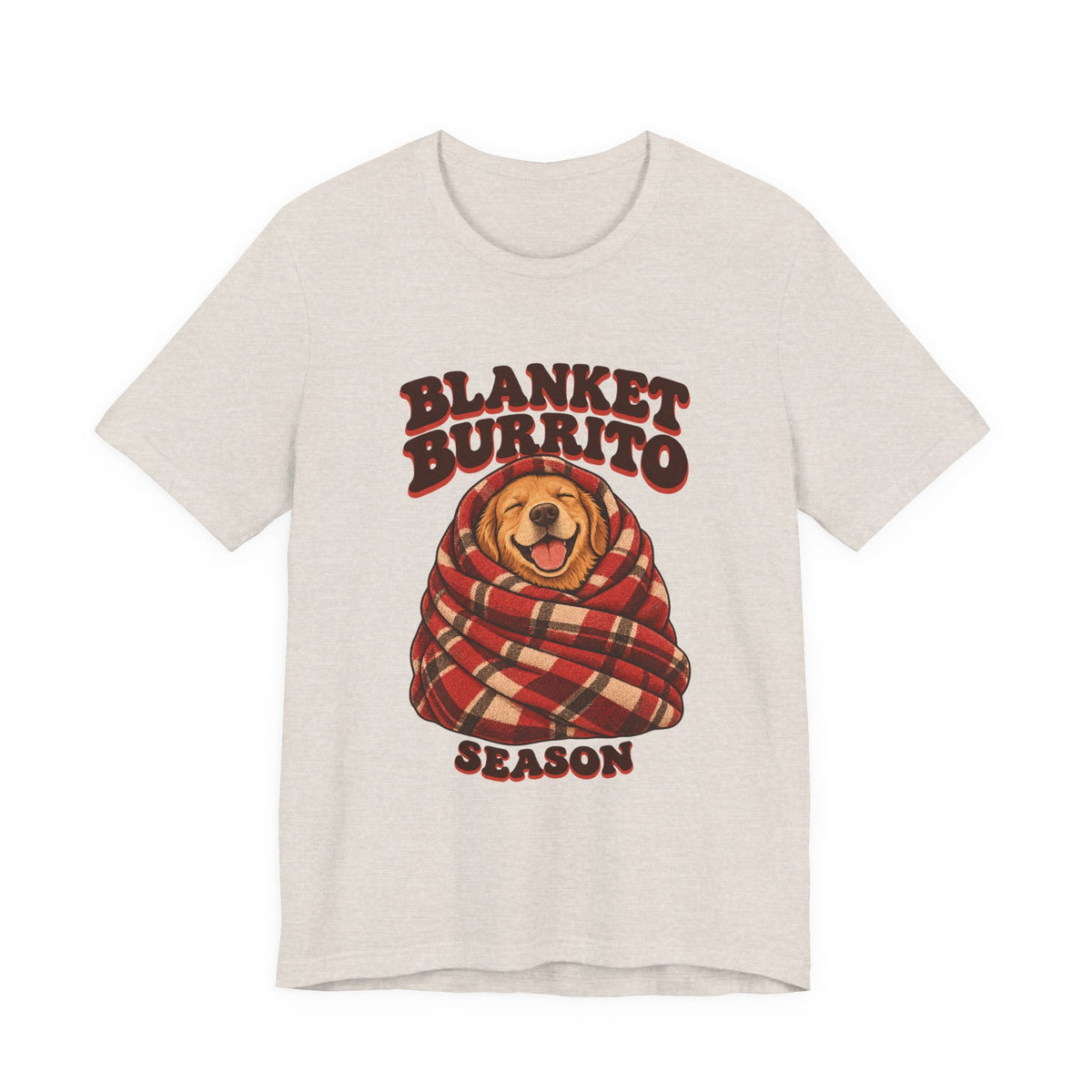 Blanket Burrito Season Golden Retriever Shirt, Cozy Golden Retriever T-Shirt, Cozy Golden Retriever Gift