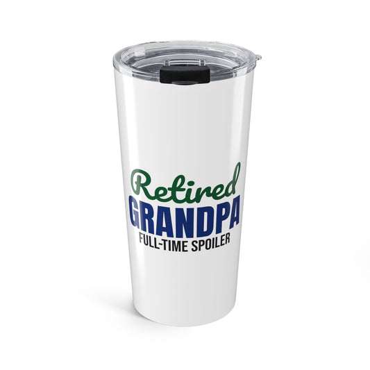 Retired Grandpa Full-Time Spoiler Tumbler