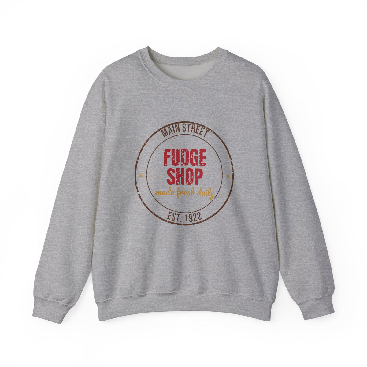 Main Street Fudge Shop Est. 1922 Sweatshirt, Vintage Christmas Crewneck Sweatshirt