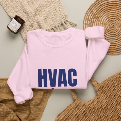 HVAC Technician Keeping You Cool and Cozy Sweatshirt, HVAC Tech Crewneck Sweatshirt