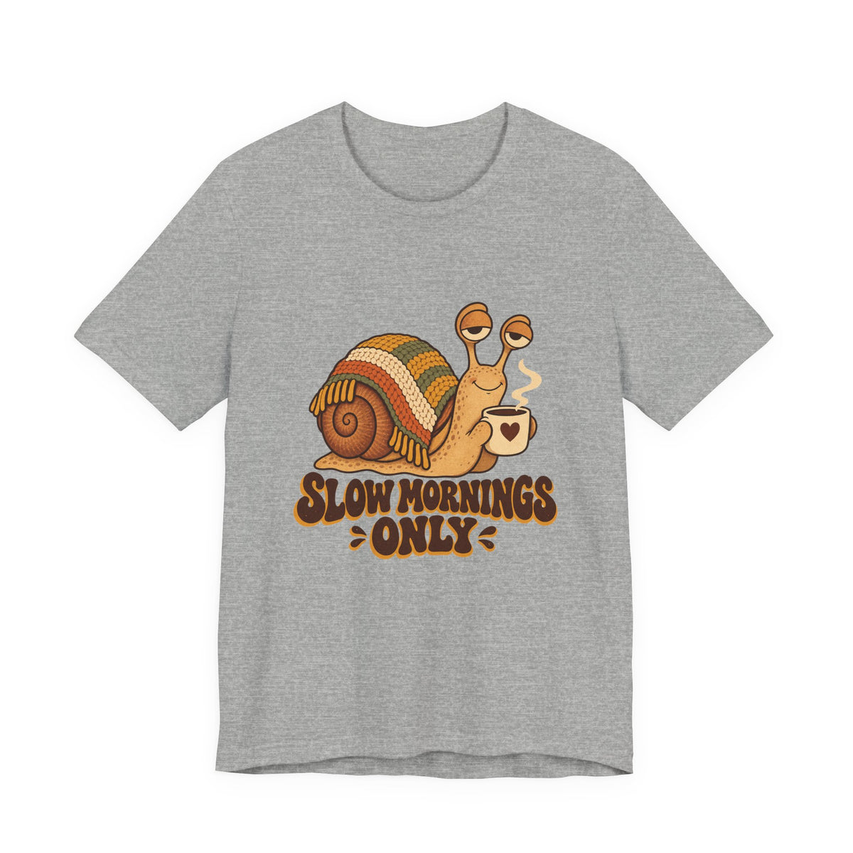 Slow Mornings Only Coffee Snail Shirt, Coffee Snail T-Shirt, Coffee Snail Gift