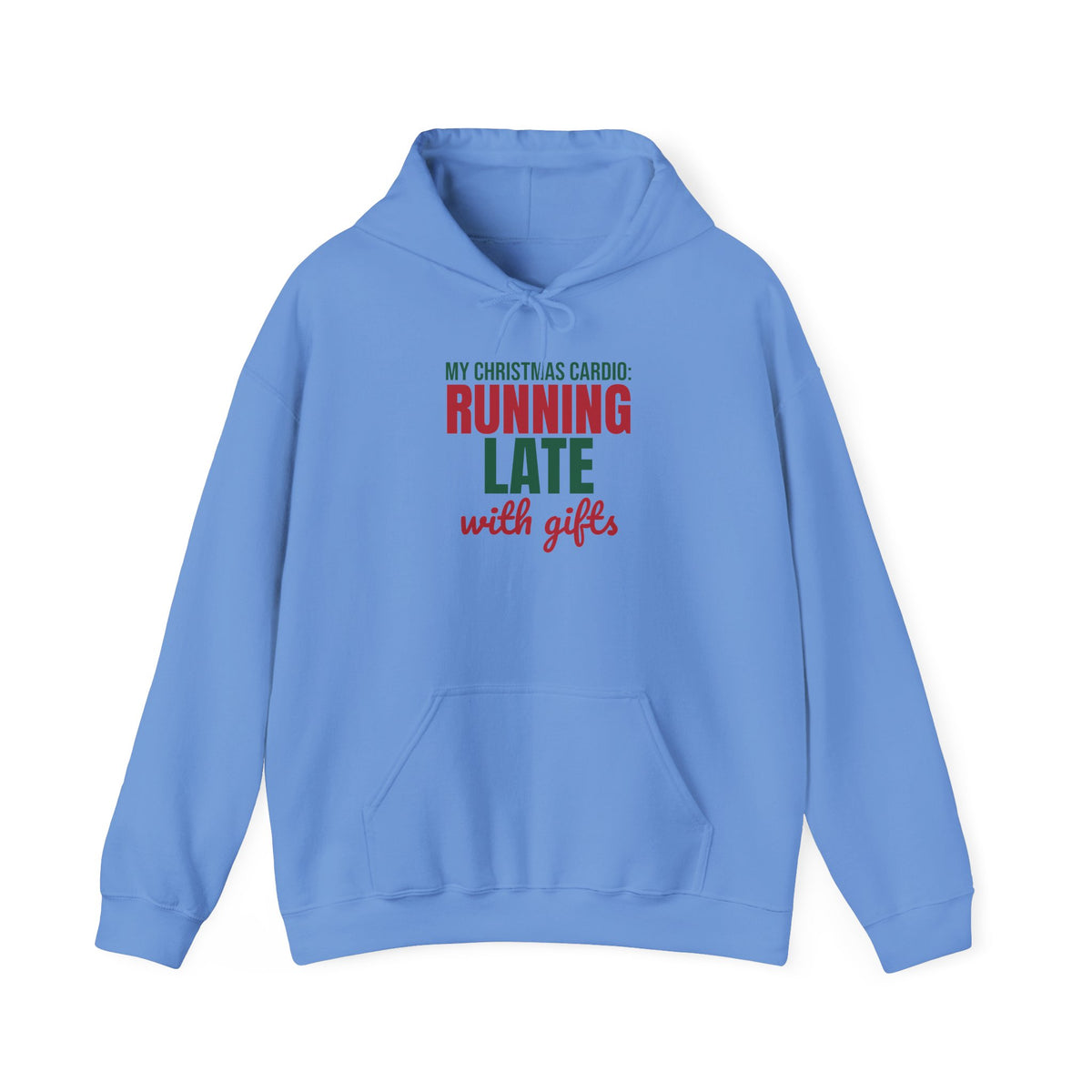 My Christmas Cardio Running Late With Gifts Hoodie, Funny Christmas Hoodie