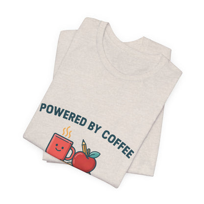 Powered by Coffee and Kindness Shirt, Teacher T-Shirt, Teacher Appreciation Gift