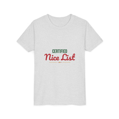 Certified Nice List Kids Shirt, Kids Nice List Christmas T-Shirt