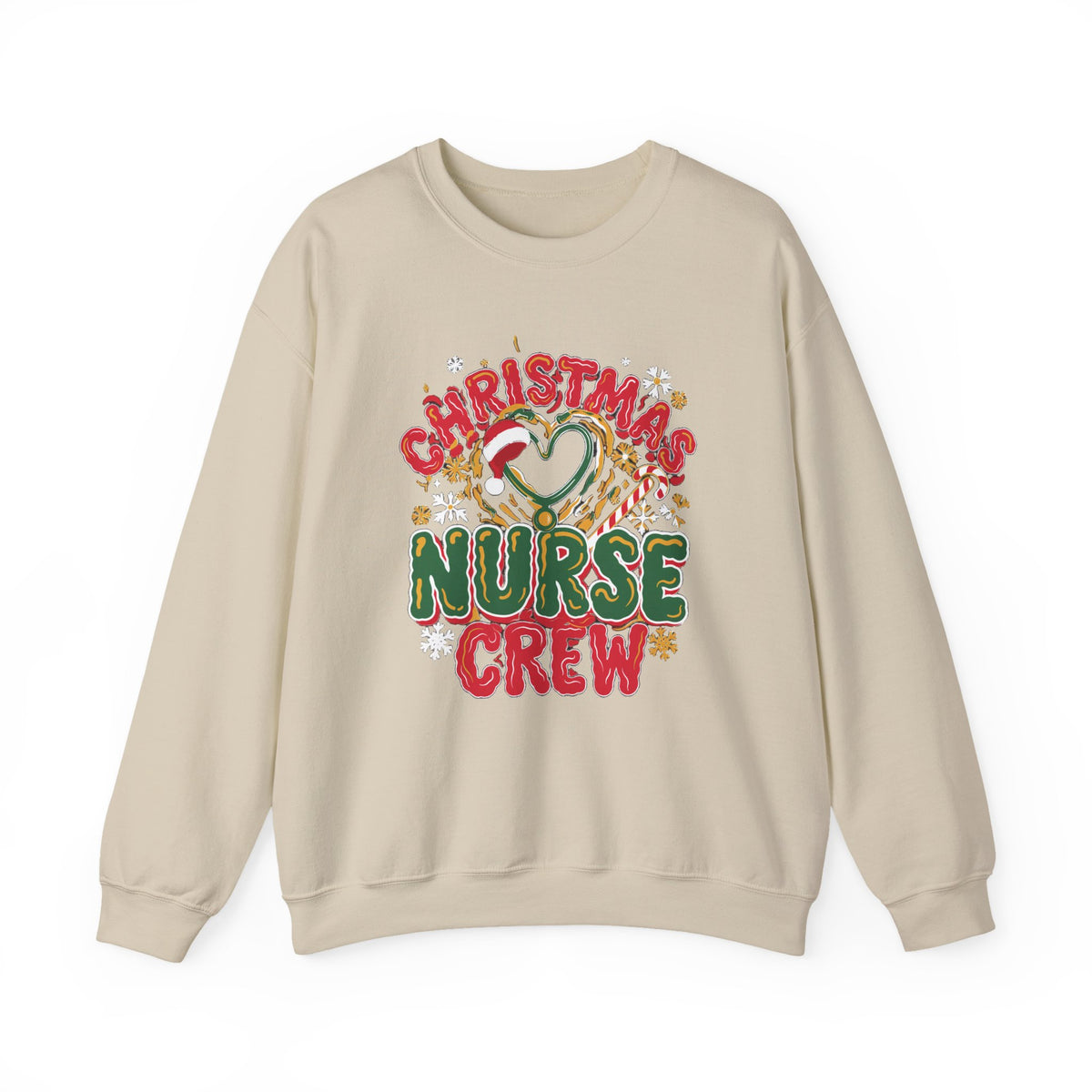 Christmas Nurse Crew Sweatshirt, Retro Nurse Christmas Crewneck, Holiday Nurse Sweater
