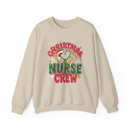 Christmas Nurse Crew Sweatshirt, Retro Nurse Christmas Crewneck, Holiday Nurse Sweater