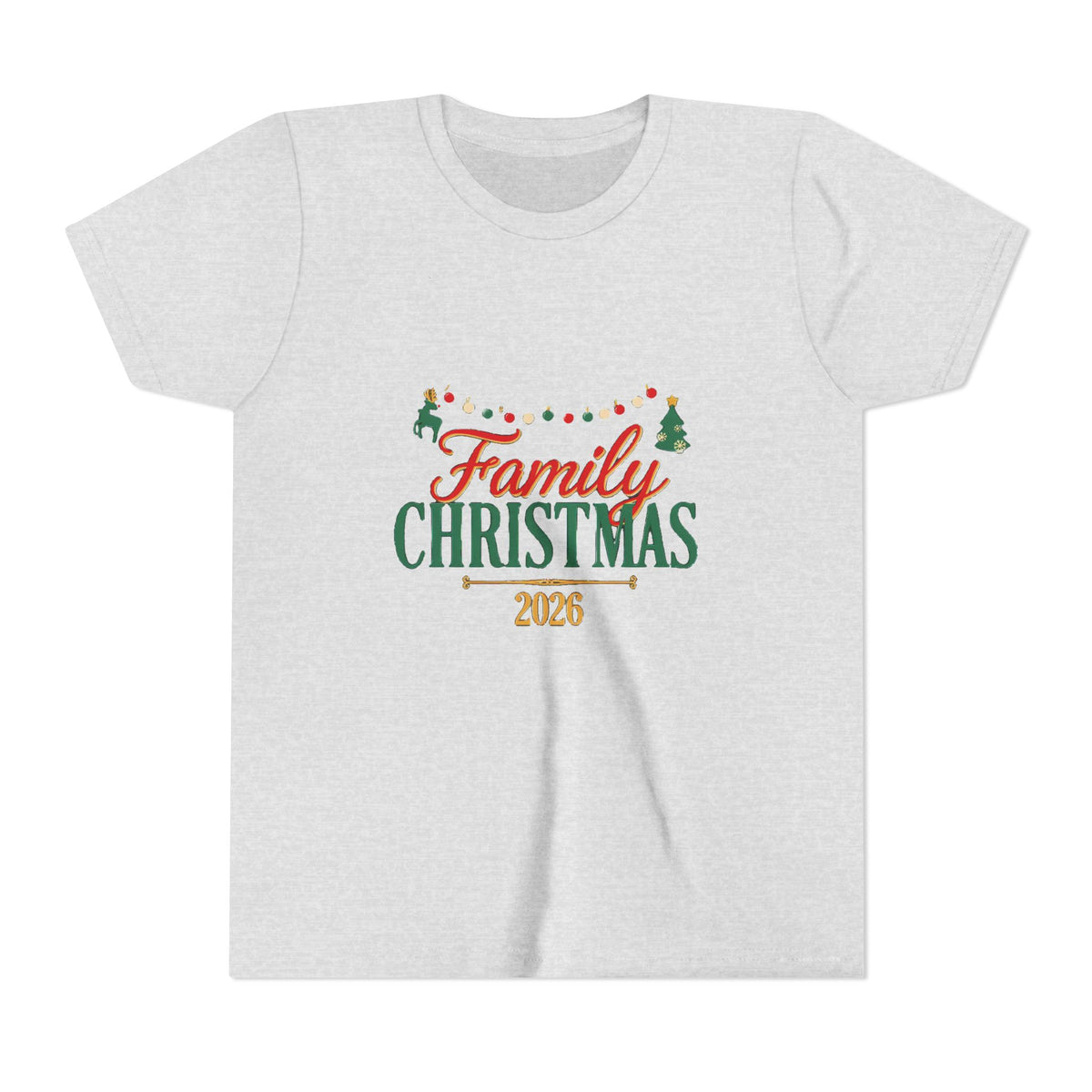 Family Christmas 2026 Kids Shirt, Matching Family Christmas Youth T-Shirt