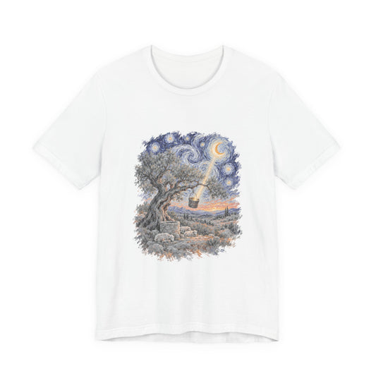 The Tree and the Empty Bucket Shirt, Symbolic Fine Art T-Shirt, By Xudeyda