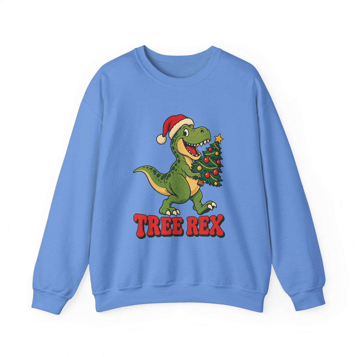 Tree Rex Dinosaur Christmas Sweatshirt, Dinosaur Christmas Crewneck Sweatshirt