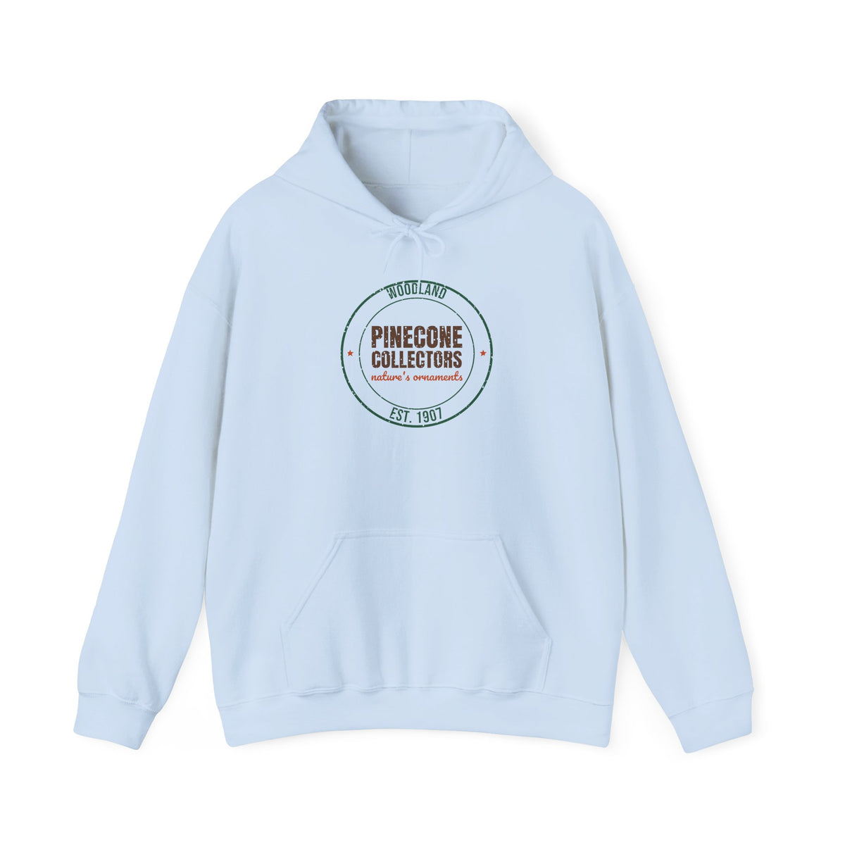 Woodland Pinecone Collectors Est. 1907 Hoodie, Vintage Winter Hoodie