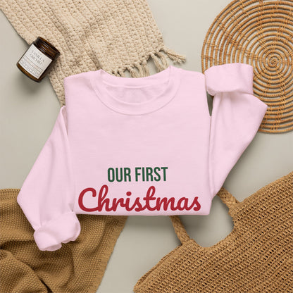 Our First Christmas Together 2026 Sweatshirt, Couples Christmas Crewneck