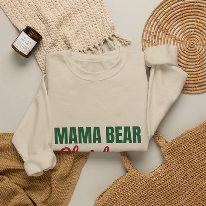 Mama Bear Christmas Sweatshirt, Mom Christmas Crewneck, Gift for Mom