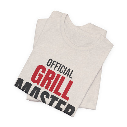 Official Grill Master Dad Shirt, BBQ Dad T-Shirt, Grilling Gift for Dad