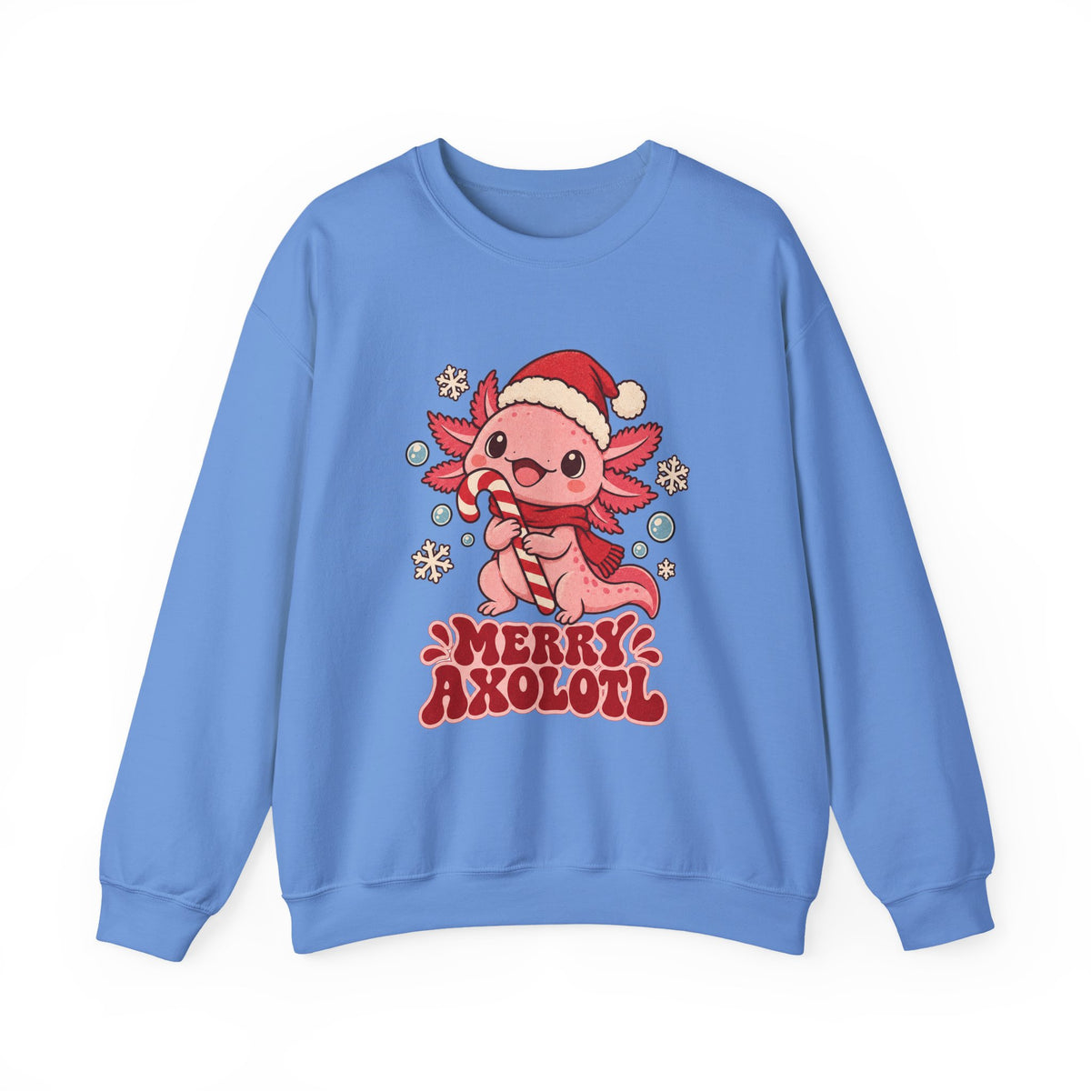 Merry Axolotl Christmas Sweatshirt, Axolotl Christmas Crewneck Sweatshirt