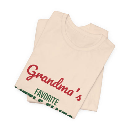 Grandma's Favorite Little Elves Shirt, Grandma Christmas T-Shirt, Nana Holiday Tee