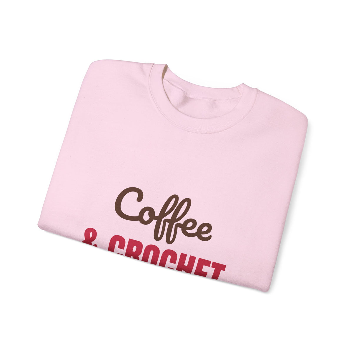 Coffee and Crochet Hooked on Both Sweatshirt, Crochet Crewneck, Yarn Lover Gift
